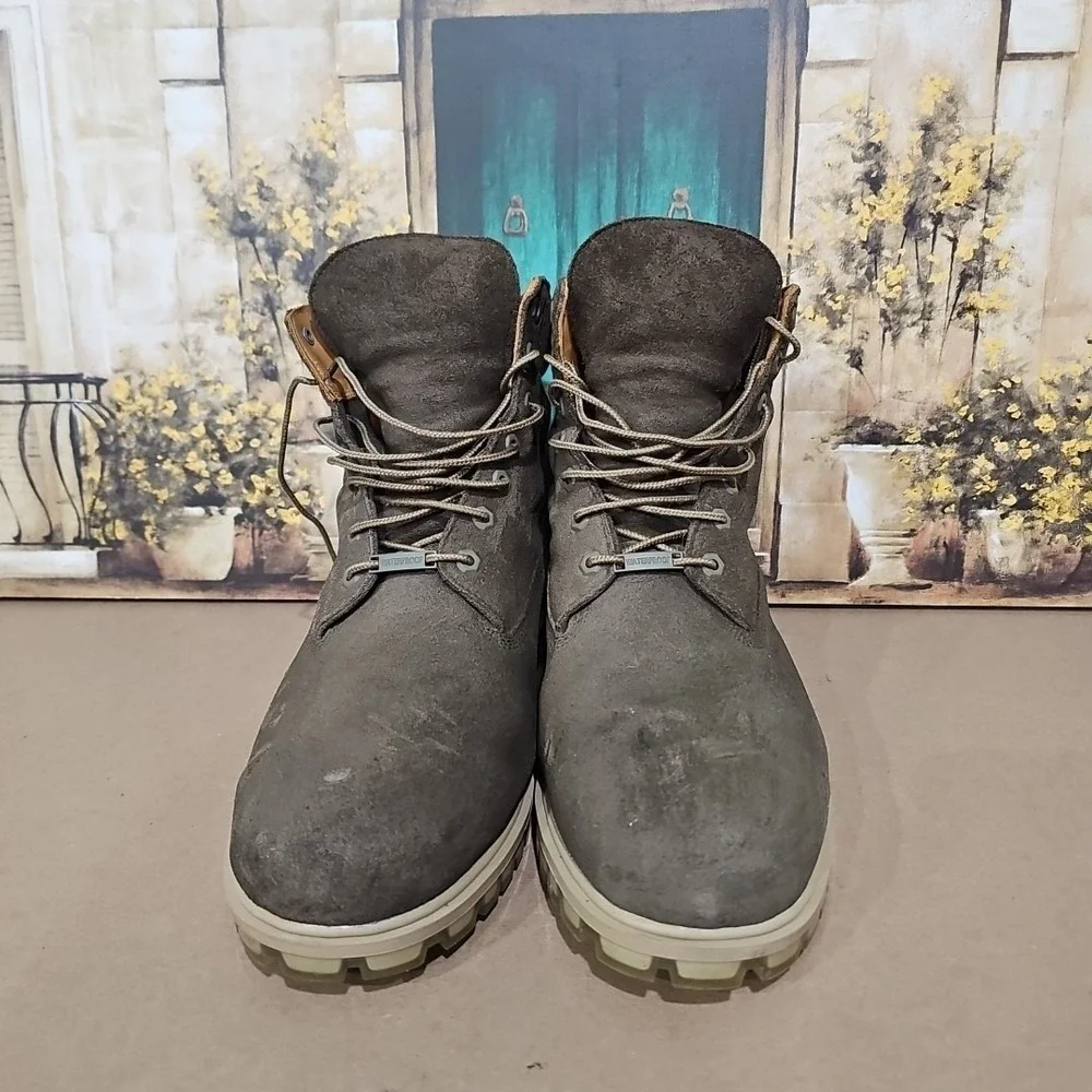 Timberland 6 Inch Premium Dark Olive Green Mens‎ Boot Waterproof Combat Size 14